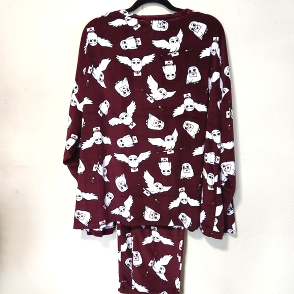 Harry Potter Hogwarts Sleepwear 2 Piece Pajama Set Size 3XL EUC! - Picture 4 of 11